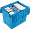 Global Industrial Distribution Container With Hinged Lid, 21-7/8x15-1/4x17-1/4, Blue 257811BL - alternate 4